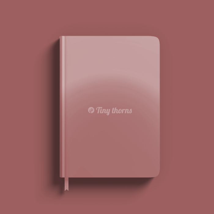 Tiny Thorns Notebook - Red Velvet